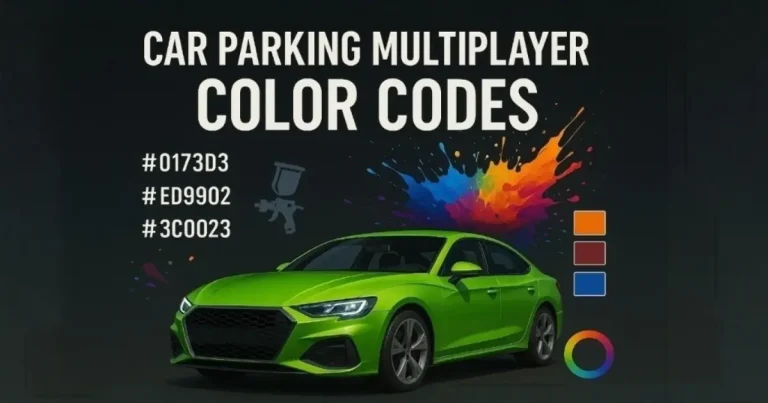 Car Parking Multiplayer Color Codes feature image